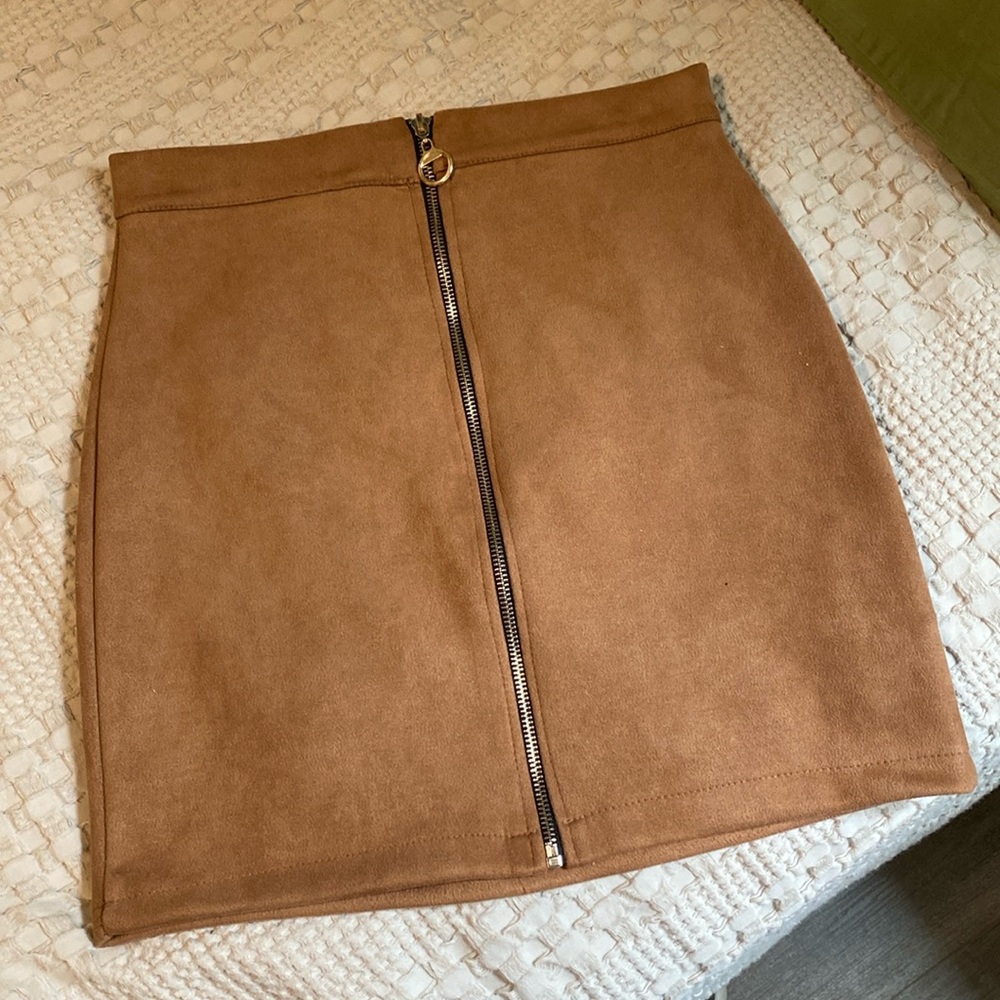 Piazza Italia Suede Zipper Mini skirt